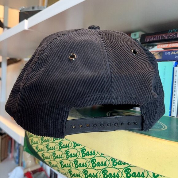 Vintage Pittsburgh Pirates Black Corduroy Snapback Hat Stitched - Picture 2 of 5